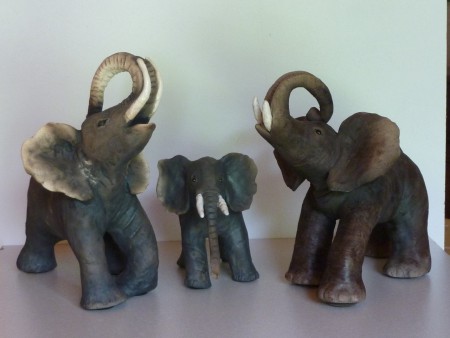 La famille éléphants
