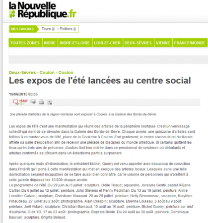 Expo Coulon Juin 2015