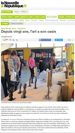 12-13 décembre 2015 Chouet'Expo à Niort